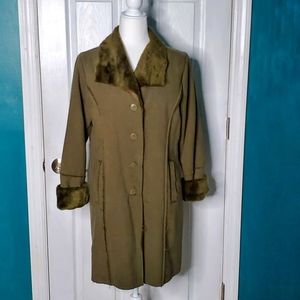 Selene Sport Coat Jacket Olive Green Medium